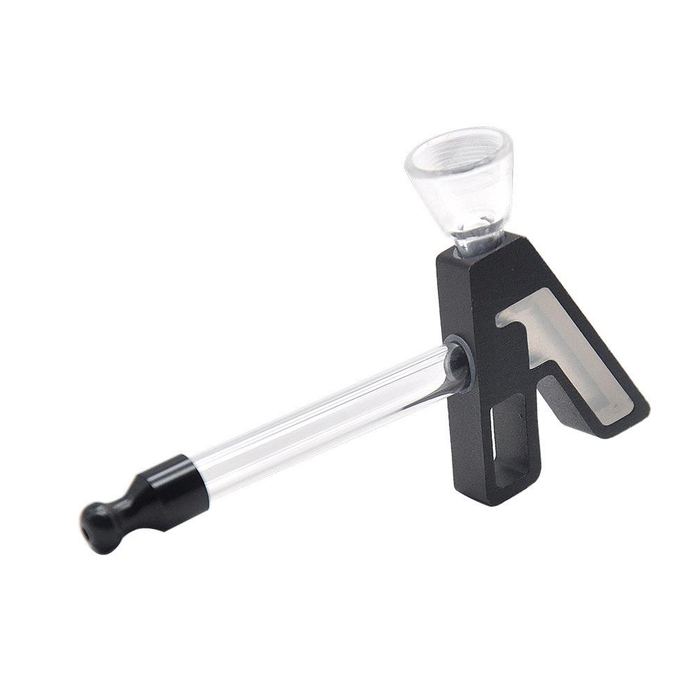 Hammer Shape Metal Glass Pipe - PuffingBird CA