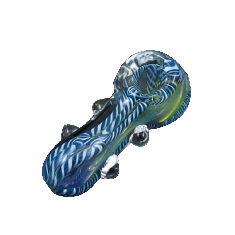 Fumed Glass Hand Pipe w/ Marbles - PuffingBird CA