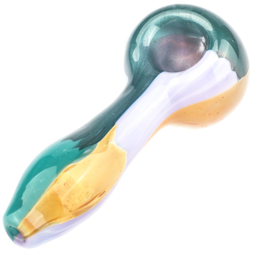Multiple Color Patent Spoon Glass Pipe - PuffingBird CA