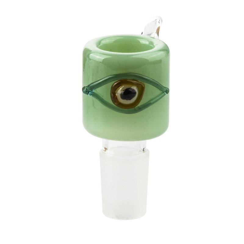 18mm Male Green Eye Bong Bowl - PuffingBird CA