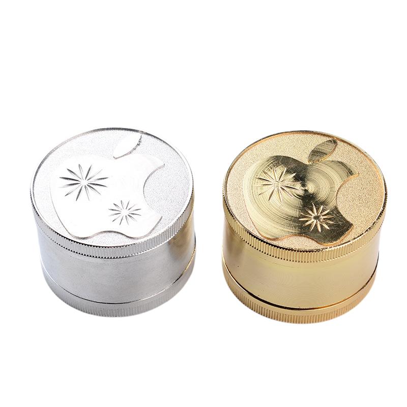 Apple Pattern Zinc Alloy Weed Grinder - PuffingBird CA