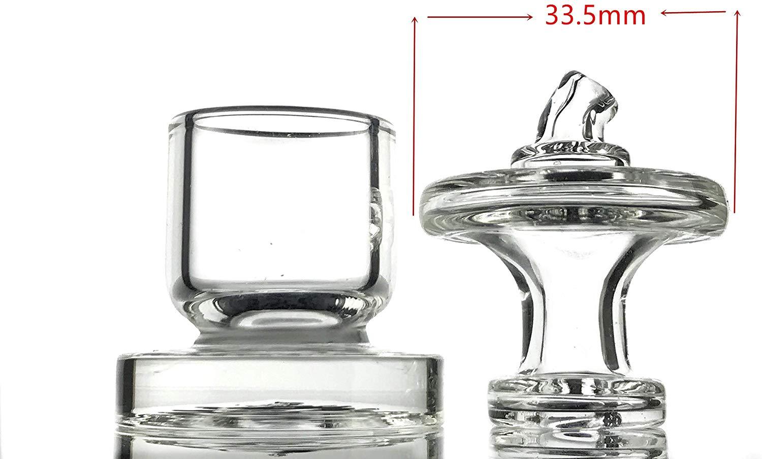 Clear Large Directional Snorkel UFO Carb Cap - PuffingBird CA