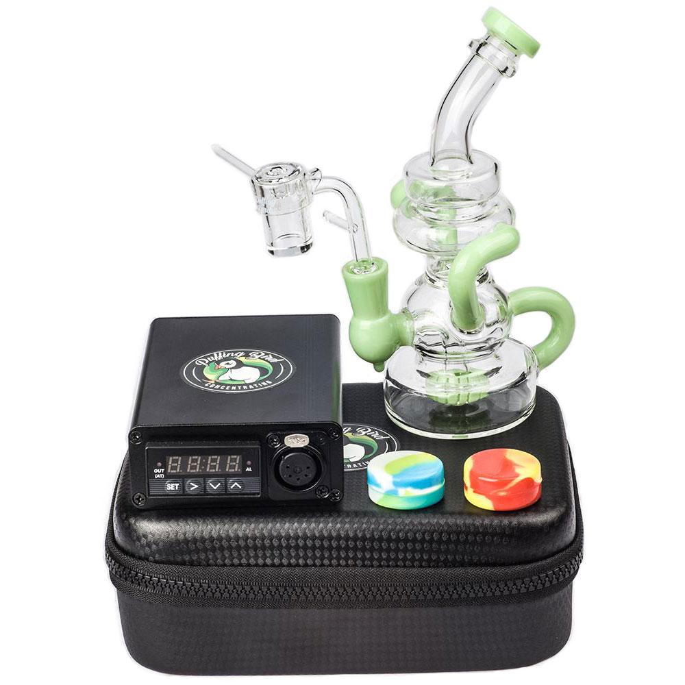 Quartz Enail W/ Recycler Showerhead Perc Dab Rig Bundle - PuffingBird CA