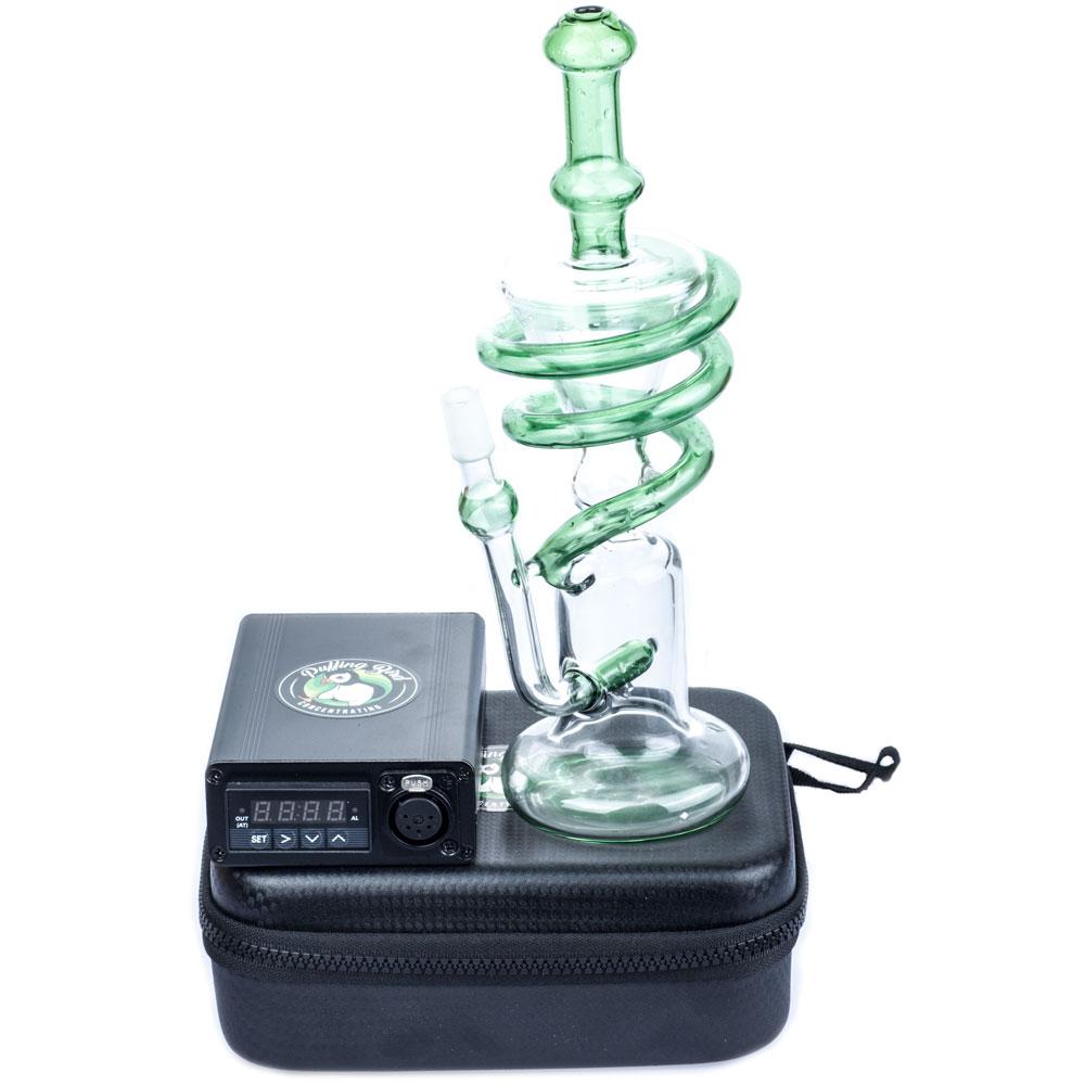 Quartz Enail W/ Spiral Recycler Dab Rig Bundle - PuffingBird CA