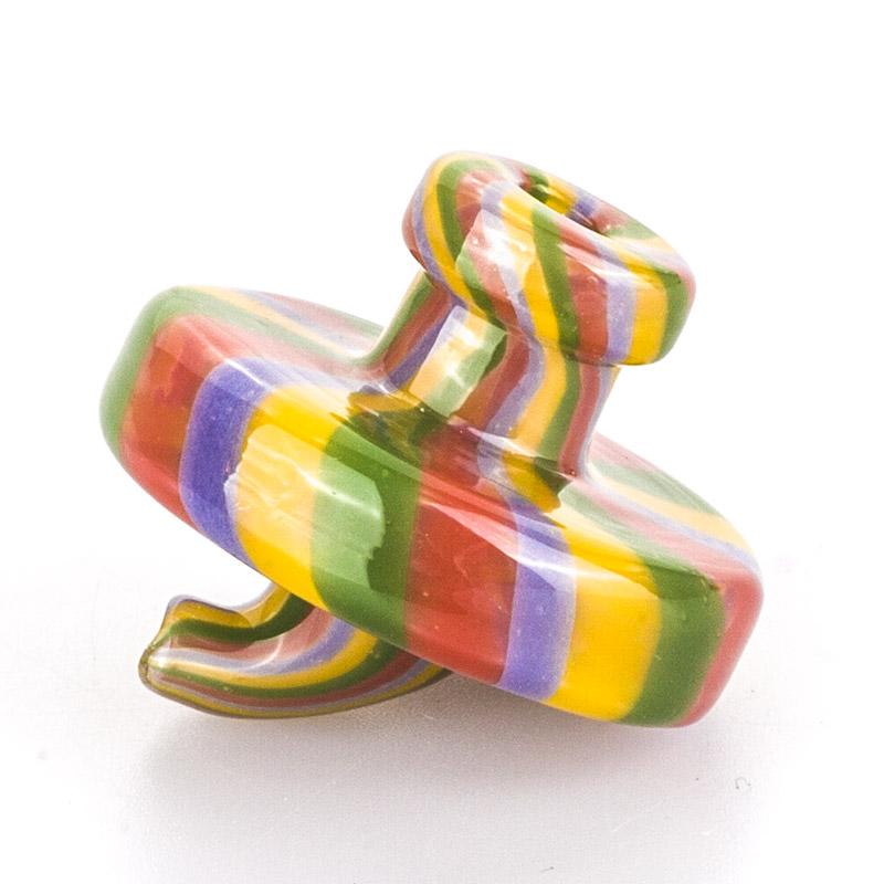 Colorful Disc Glass Carb Cap - PuffingBird CA
