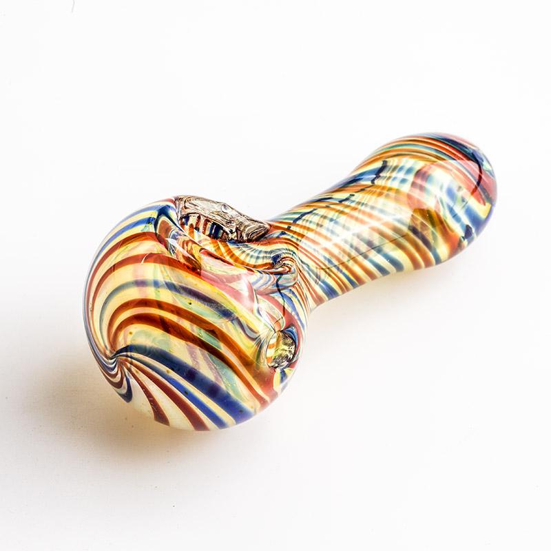 Multiple Color Swirl Glass Pipe - PuffingBird CA