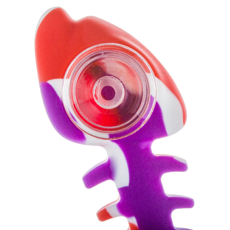 Silicone Fish Bone Pipe (Random Color) - PuffingBird CA